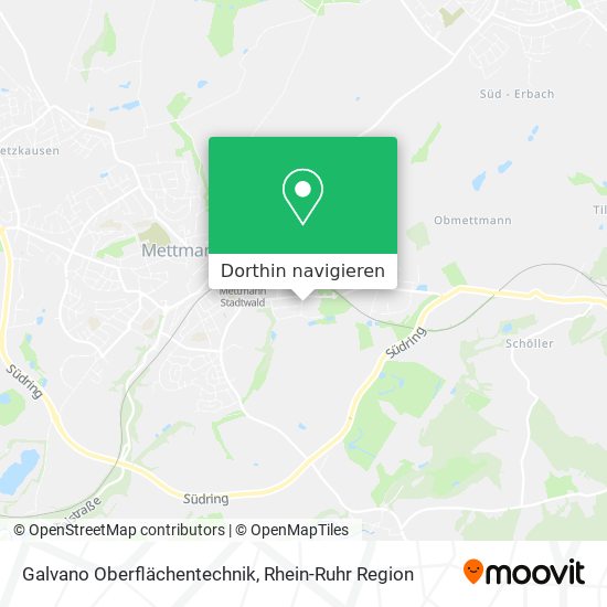 Galvano Oberflächentechnik Karte