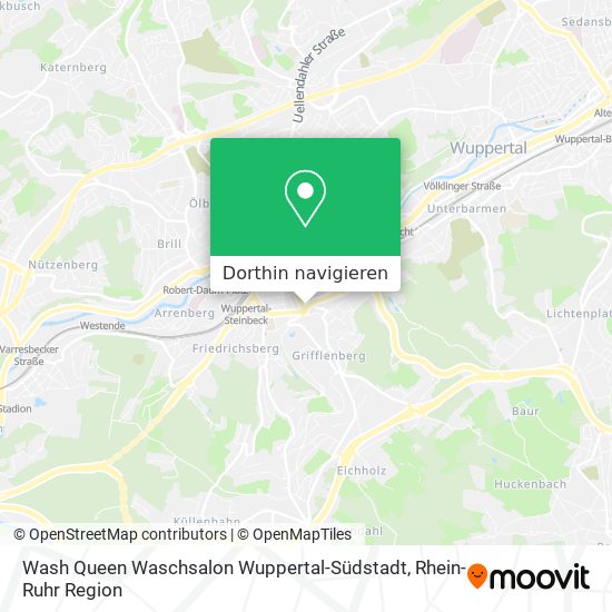Wash Queen Waschsalon Wuppertal-Südstadt Karte
