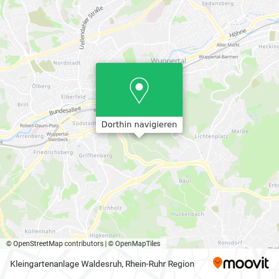 Kleingartenanlage Waldesruh Karte