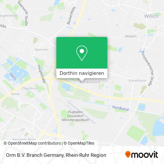 Orm B.V. Branch Germany Karte