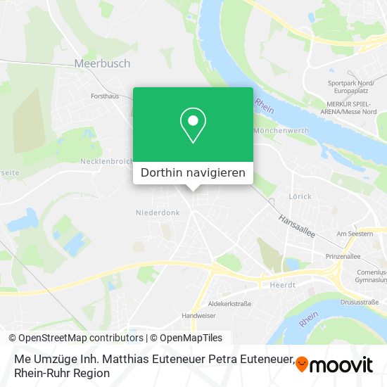 Me Umzüge Inh. Matthias Euteneuer Petra Euteneuer Karte
