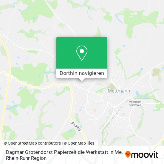 Dagmar Grotendorst Papierzeit die Werkstatt in Me Karte