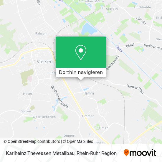 Karlheinz Thevessen Metallbau Karte