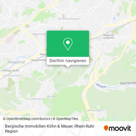 Bergische Immobilien Köhn & Meuer Karte