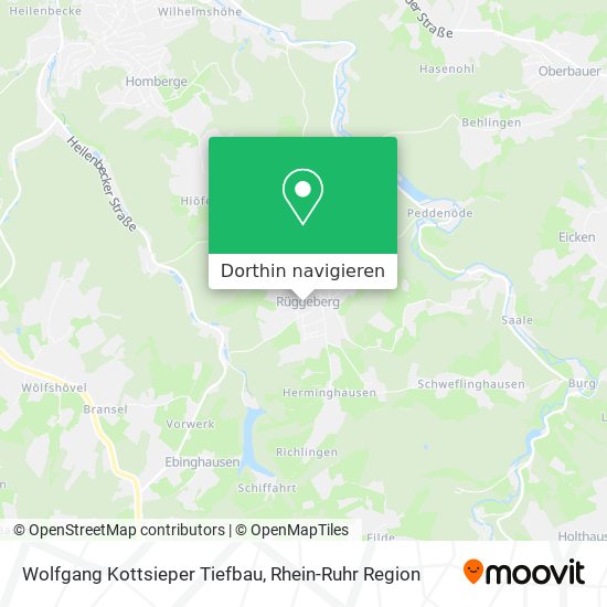 Wolfgang Kottsieper Tiefbau Karte