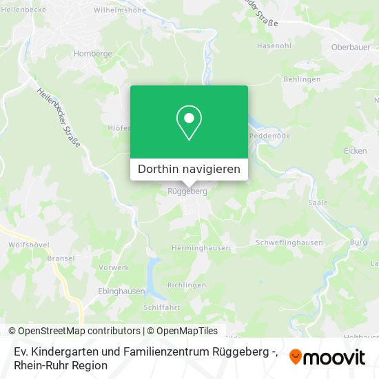 Ev. Kindergarten und Familienzentrum Rüggeberg - Karte