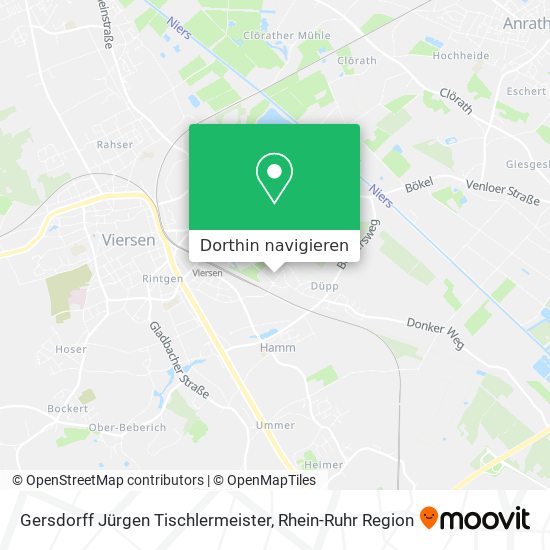 Gersdorff Jürgen Tischlermeister Karte
