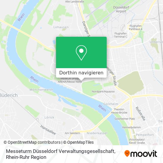Messeturm Düsseldorf Verwaltungsgesellschaft Karte