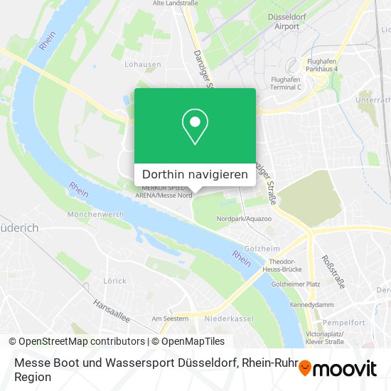 Messe Boot und Wassersport Düsseldorf Karte
