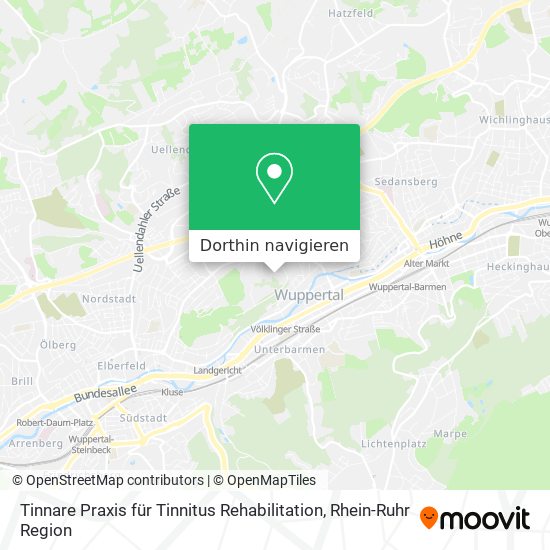 Tinnare Praxis für Tinnitus Rehabilitation Karte