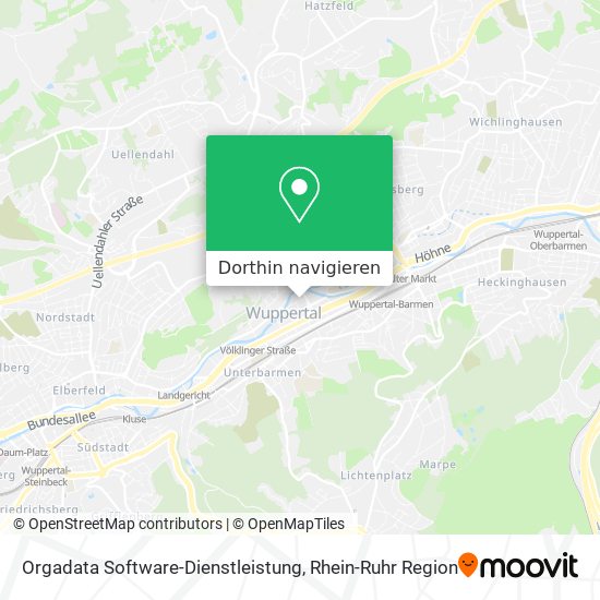 Orgadata Software-Dienstleistung Karte