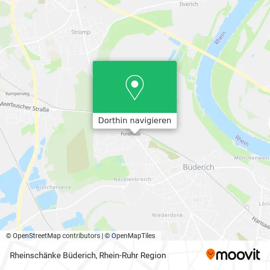 Rheinschänke Büderich Karte