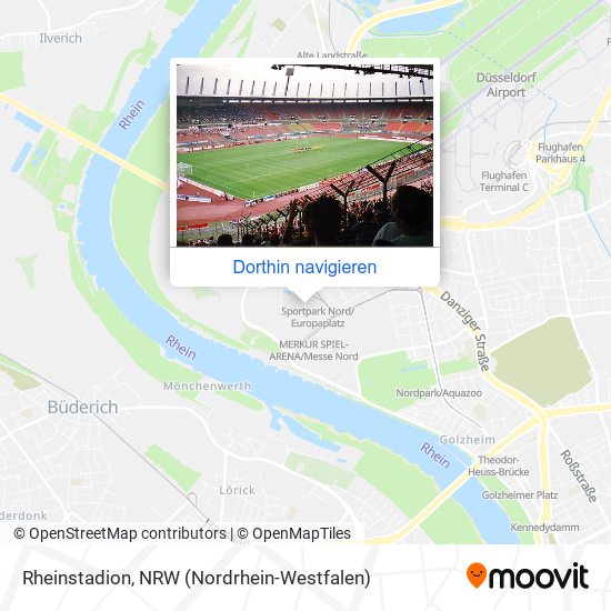 Rheinstadion Karte