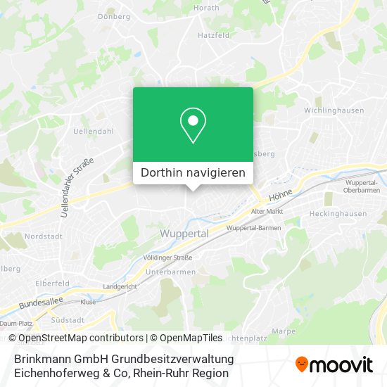 Brinkmann GmbH Grundbesitzverwaltung Eichenhoferweg & Co Karte