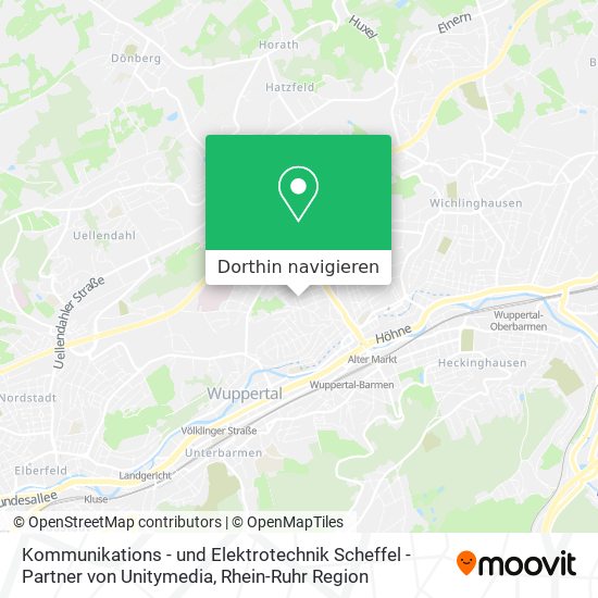 Kommunikations - und Elektrotechnik Scheffel - Partner von Unitymedia Karte