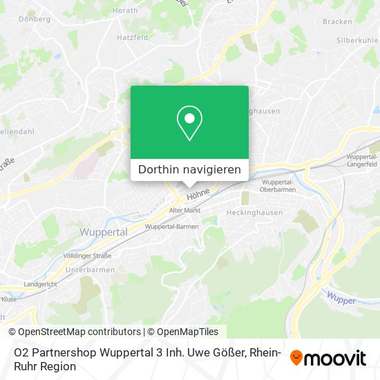 O2 Partnershop Wuppertal 3 Inh. Uwe Gößer Karte