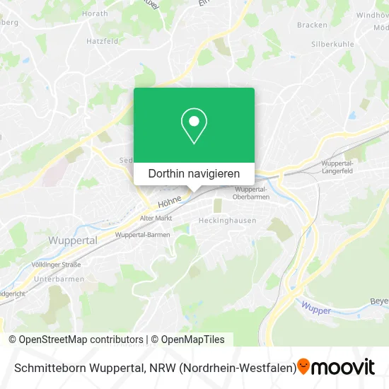 Schmitteborn Wuppertal Karte