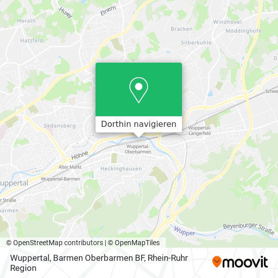 Wuppertal, Barmen Oberbarmen BF Karte