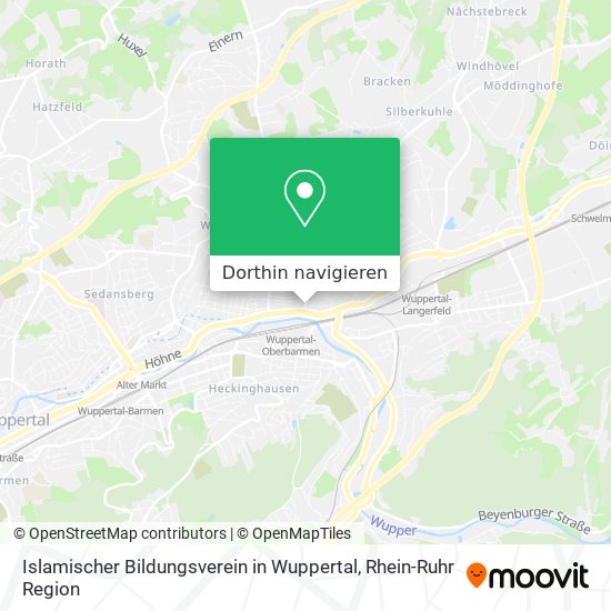 Islamischer Bildungsverein in Wuppertal Karte