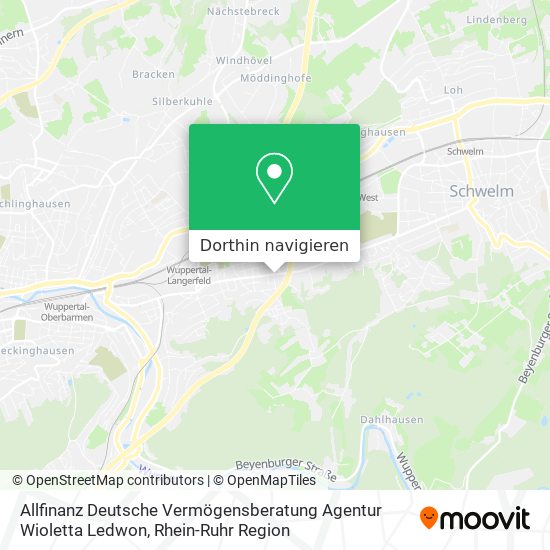 Allfinanz Deutsche Vermögensberatung Agentur Wioletta Ledwon Karte