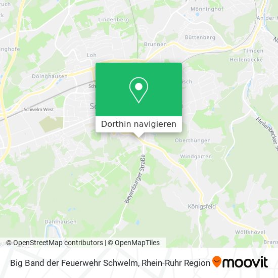 Big Band der Feuerwehr Schwelm Karte