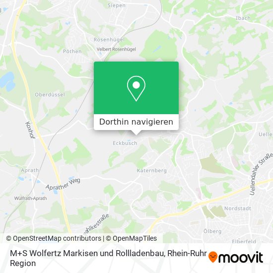 M+S Wolfertz Markisen und Rollladenbau Karte