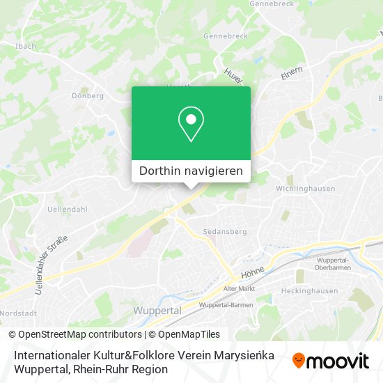 Internationaler Kultur&Folklore Verein Marysieńka Wuppertal Karte