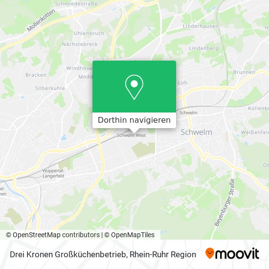 Drei Kronen Großküchenbetrieb Karte