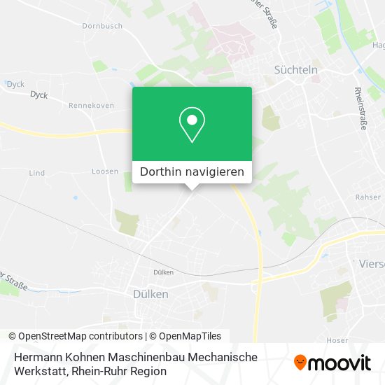 Hermann Kohnen Maschinenbau Mechanische Werkstatt Karte