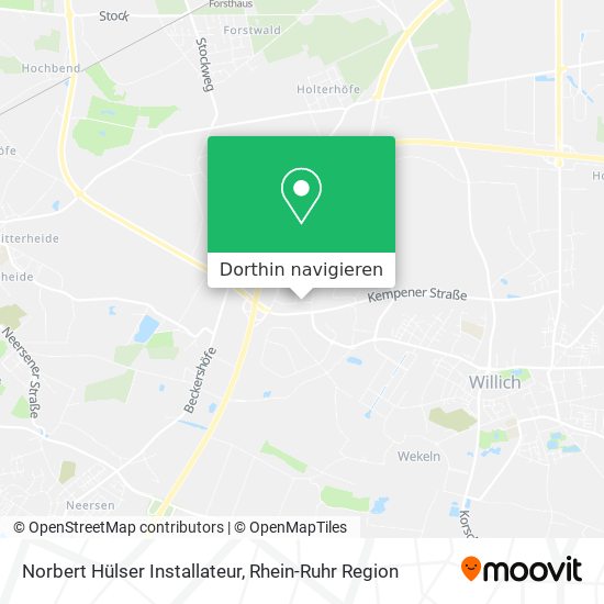Norbert Hülser Installateur Karte