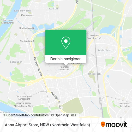 Anna Airport Store Karte