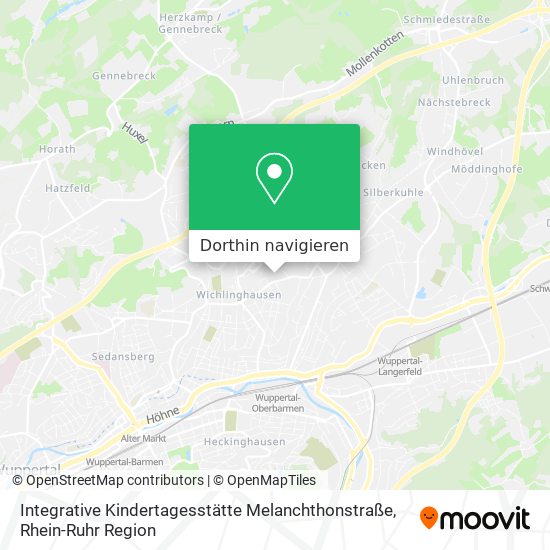 Integrative Kindertagesstätte Melanchthonstraße Karte