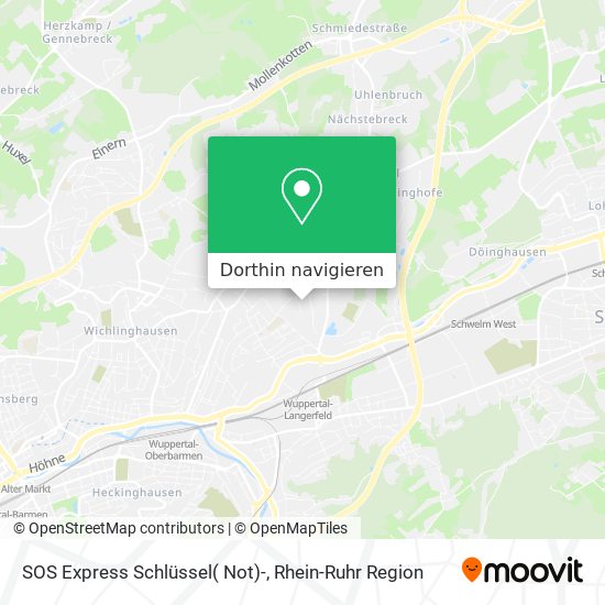 SOS Express Schlüssel( Not)- Karte