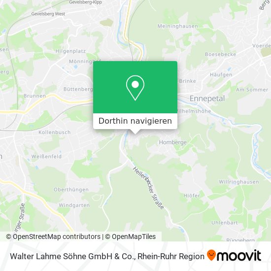Walter Lahme Söhne GmbH & Co. Karte