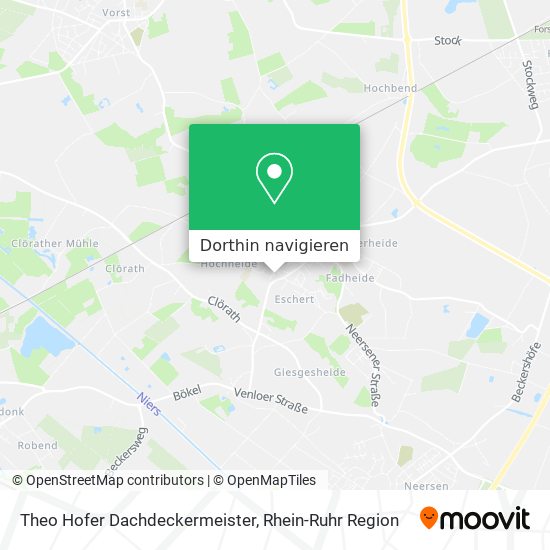 Theo Hofer Dachdeckermeister Karte