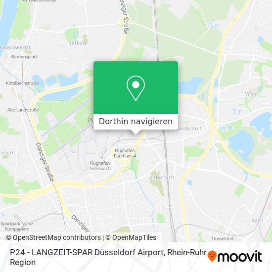 P24 - LANGZEIT-SPAR Düsseldorf Airport Karte