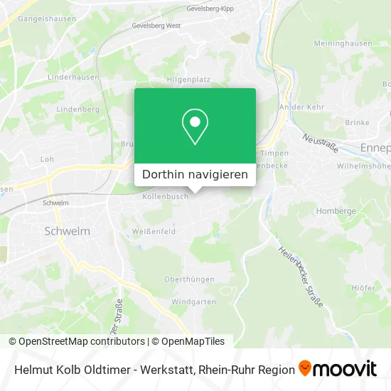 Helmut Kolb Oldtimer - Werkstatt Karte