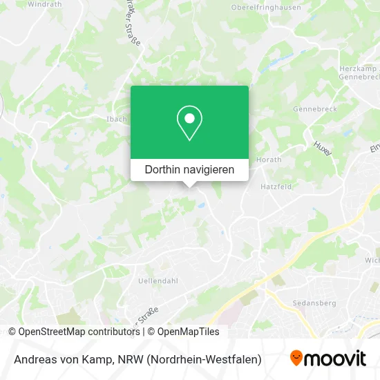 Andreas von Kamp Karte