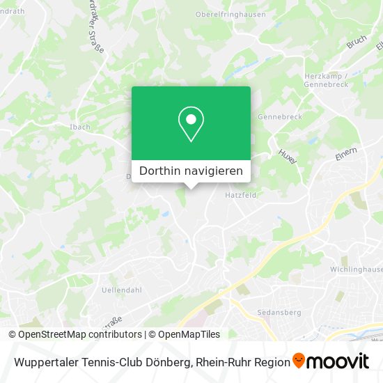 Wuppertaler Tennis-Club Dönberg Karte