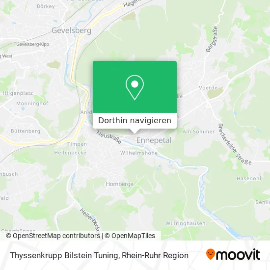 Thyssenkrupp Bilstein Tuning Karte