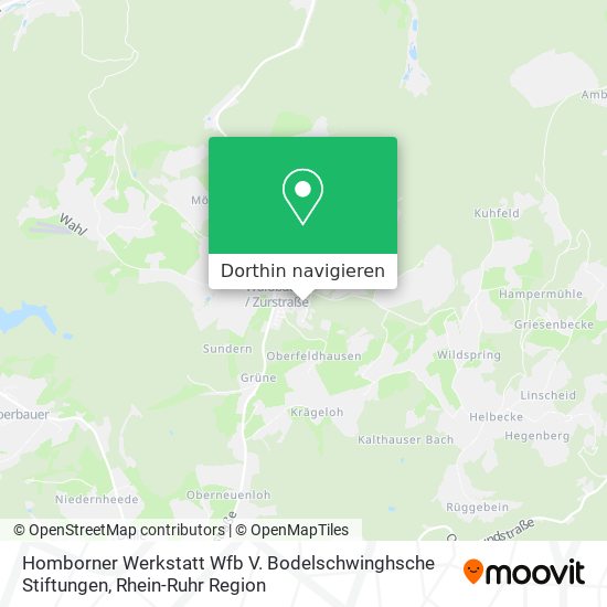 Homborner Werkstatt Wfb V. Bodelschwinghsche Stiftungen Karte