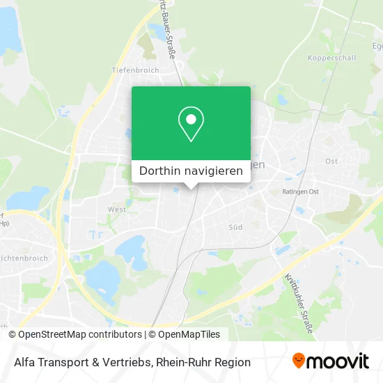 Alfa Transport & Vertriebs Karte