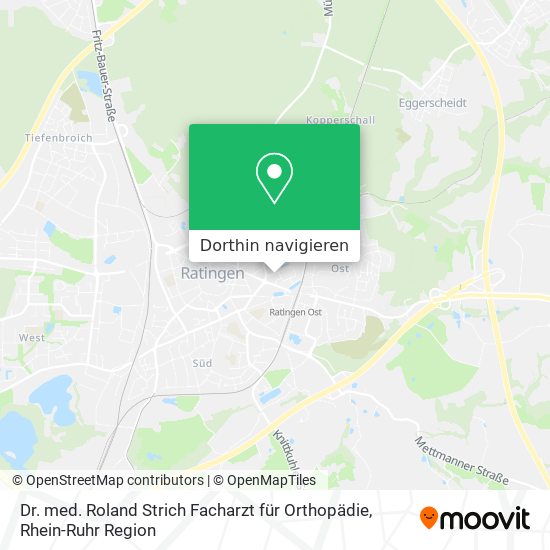 Dr. med. Roland Strich Facharzt für Orthopädie Karte