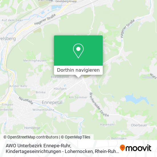 AWO Unterbezirk Ennepe-Ruhr, Kindertageseinrichtungen - Lohernocken Karte
