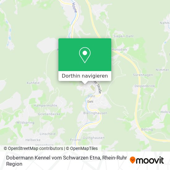 Dobermann Kennel vom Schwarzen Etna Karte