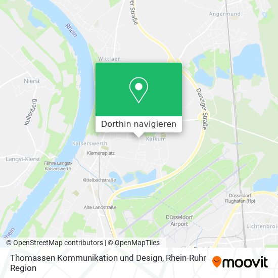 Thomassen Kommunikation und Design Karte