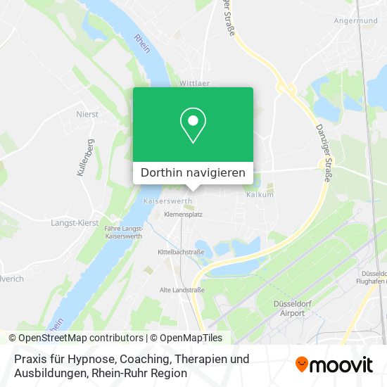 Praxis für Hypnose, Coaching, Therapien und Ausbildungen Karte