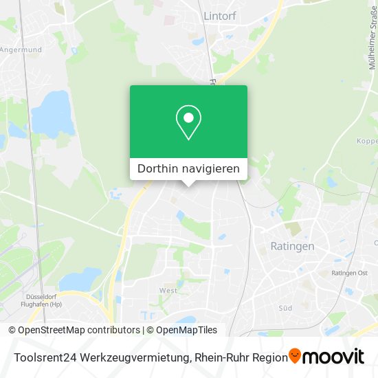 Toolsrent24 Werkzeugvermietung Karte