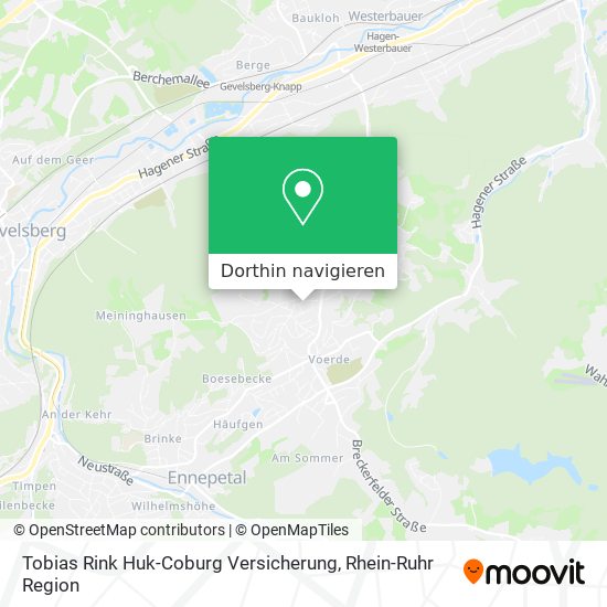 Tobias Rink Huk-Coburg Versicherung Karte