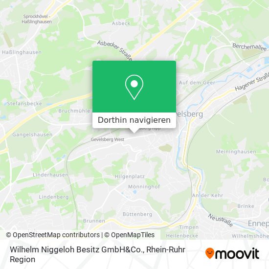 Wilhelm Niggeloh Besitz GmbH&Co. Karte